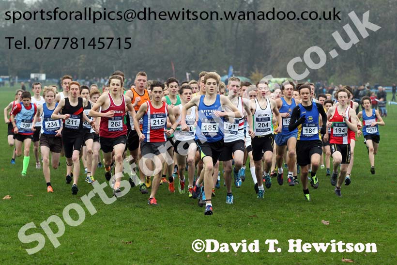 Boys under-15s European Cross Country Trials, Sefton Park, Liverpool. Photo: David T. Hewitson/Sports for All Pics